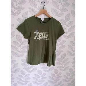 Official Nintendo Legend of Zelda Green T-shirt, Size W M
